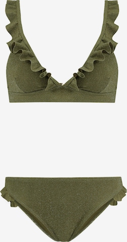 Bikini 'BOBBY' di Shiwi in verde: frontale