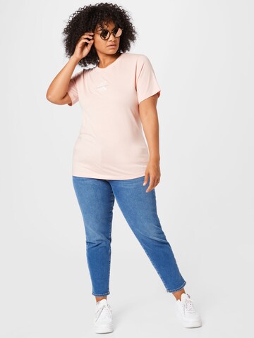 Calvin Klein Jeans Curve Póló - rózsaszín