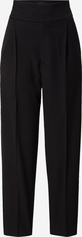 Gina Tricot Regular Pleated Pants 'Melody' in Black: front