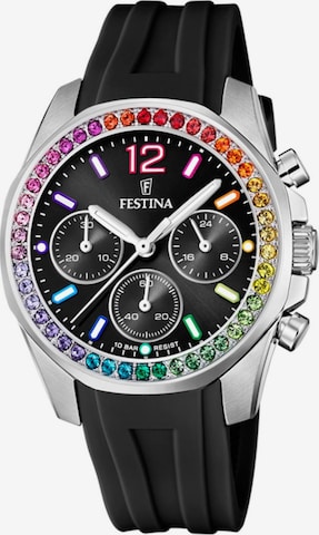 FESTINA Analoog horloge 'Festina - Chronograph Boyfriend - Quartz watch movement - Watch case width: 38.1 mm' in Zwart: voorkant