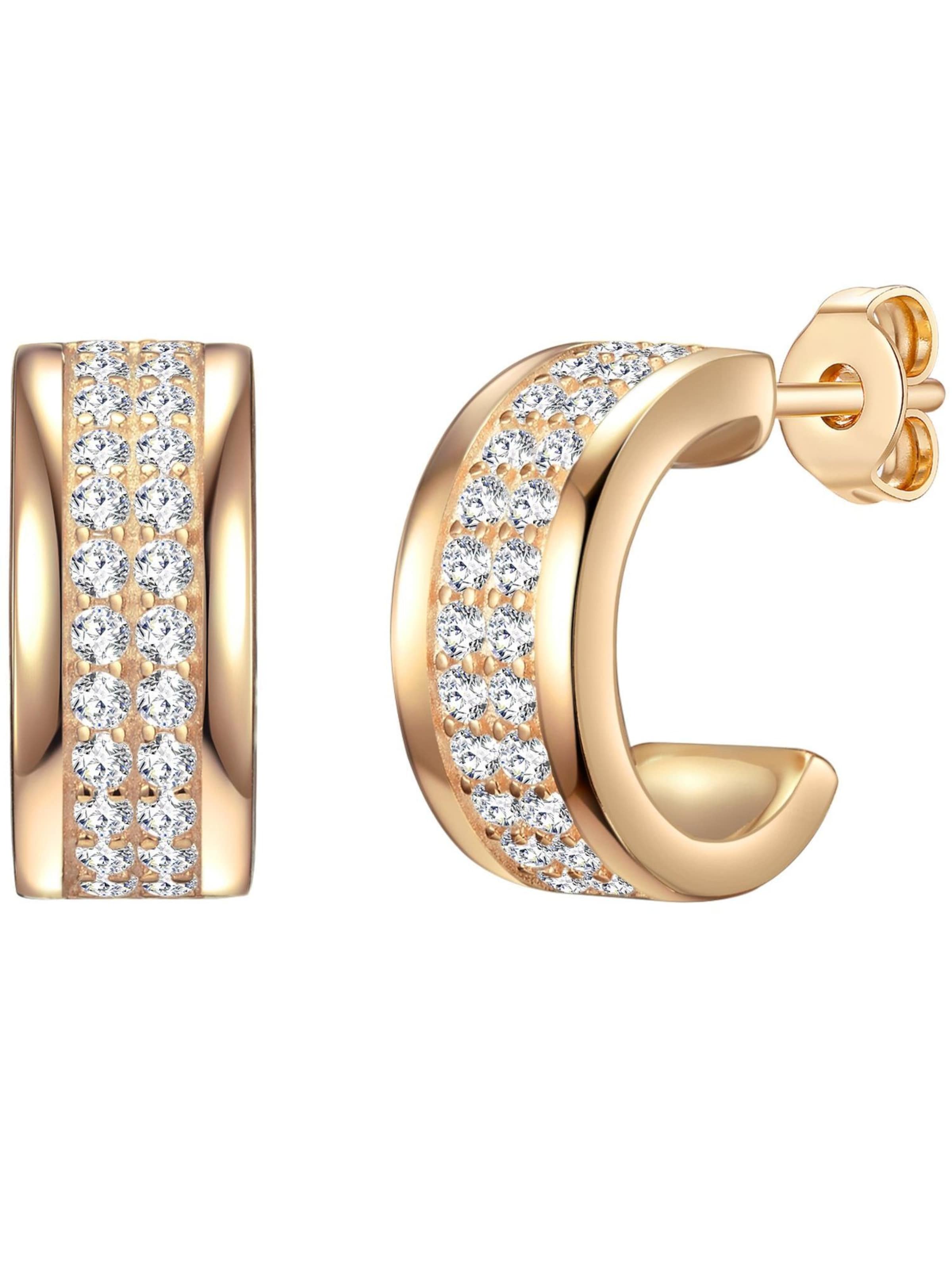 Boucles d'oreilles Rafaela Donata en or : devant