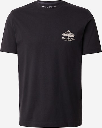 T-Shirt Marc O'Polo en noir : devant