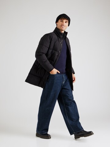 juoda GUESS JEANS Žieminė striukė