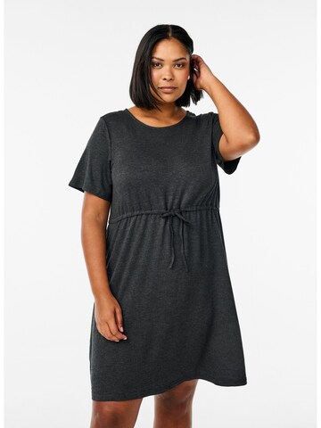Zizzi Dress in Grey: front