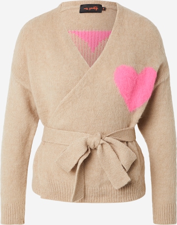 smėlio miss goodlife Kardiganas 'Hearts': priekis