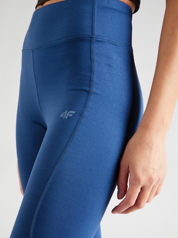 4F Skinny Spodnie sportowe w kolorze niebieski
