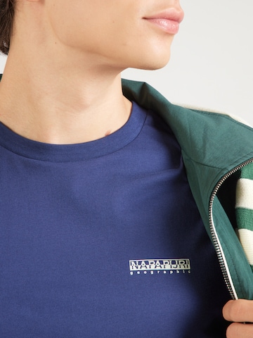 Tricou 'S-YOSE' de la NAPAPIJRI pe albastru