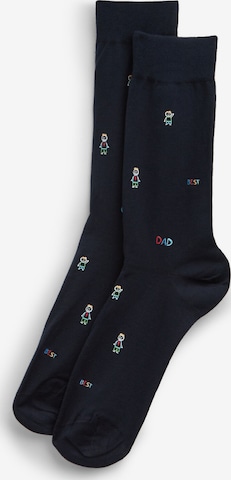 IUMAN Intimissimi Uomo Socks in Blue: front