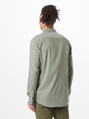 ETERNA Slim fit Button Up Shirt in Green