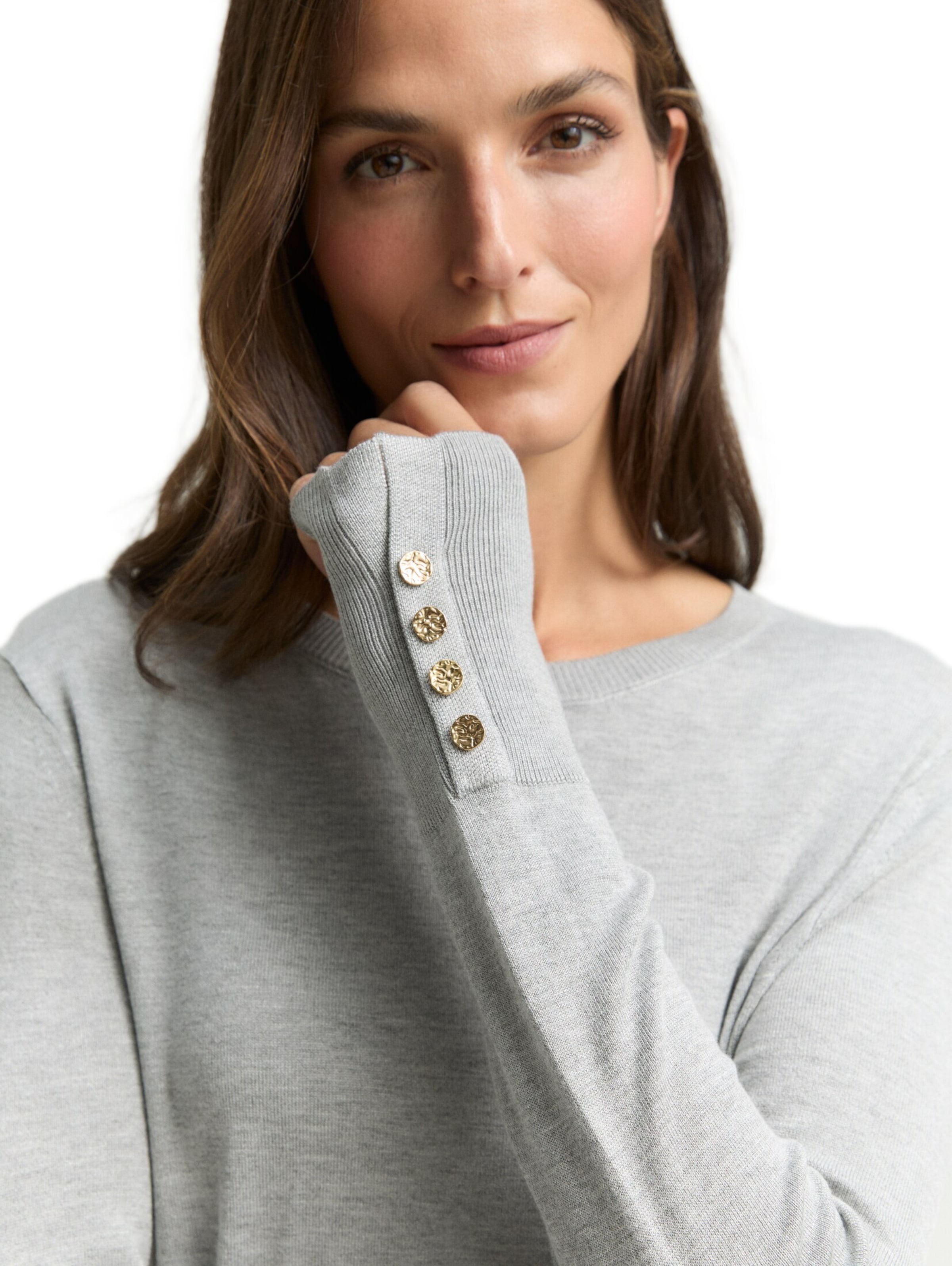TOM TAILOR Pullover in Grau