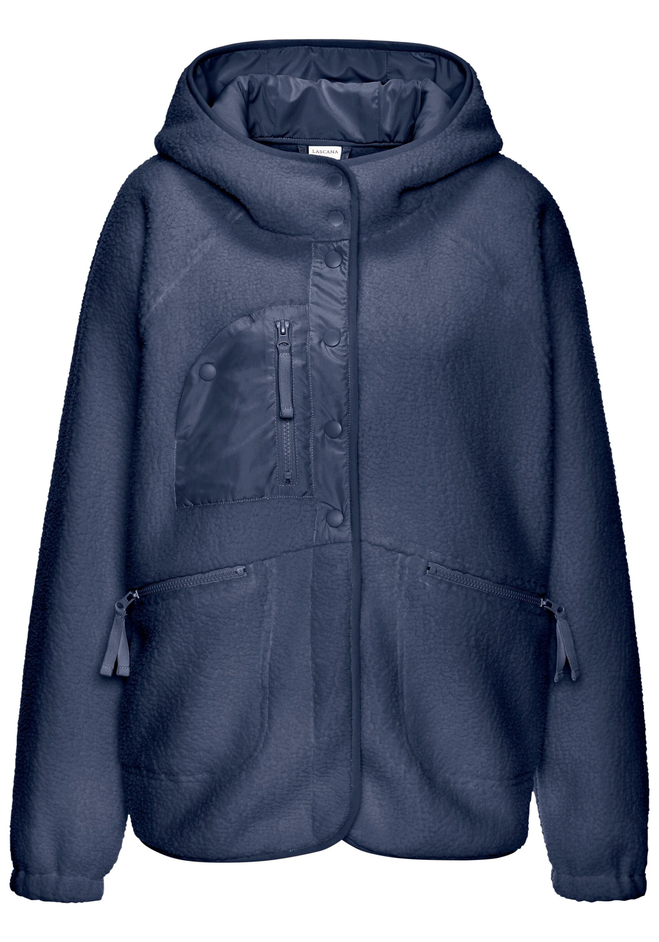 Veste en polaire VIVANCE by LASCANA en bleu : devant