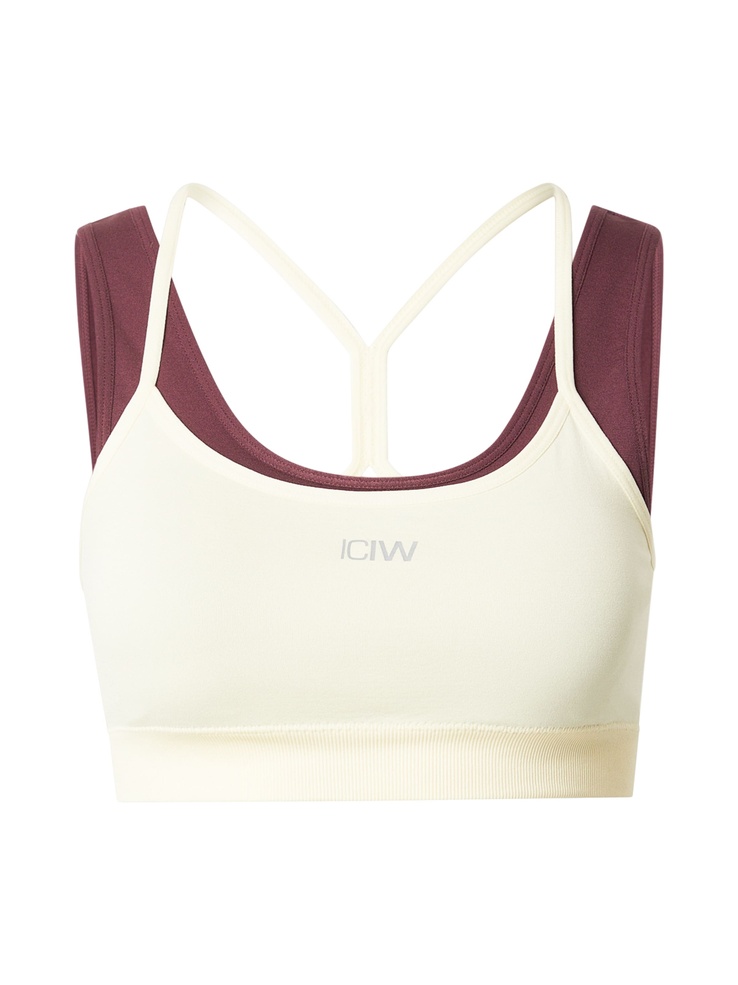 ICANIWILL Μπουστάκι Αθλητικό σουτιέν 'Mirage' σε μπεζ: μπροστά