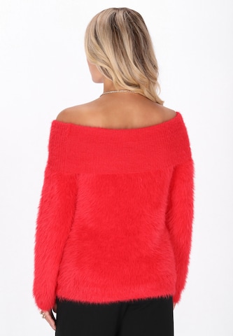 Pull-over faina en rouge
