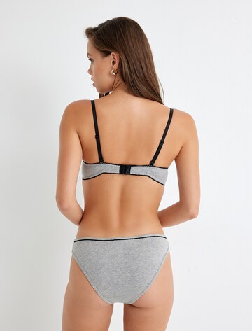 Koton Push-up Bra in Grey