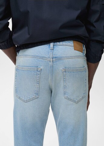 MANGO MAN Tapered Jeans 'Ben' in Blau