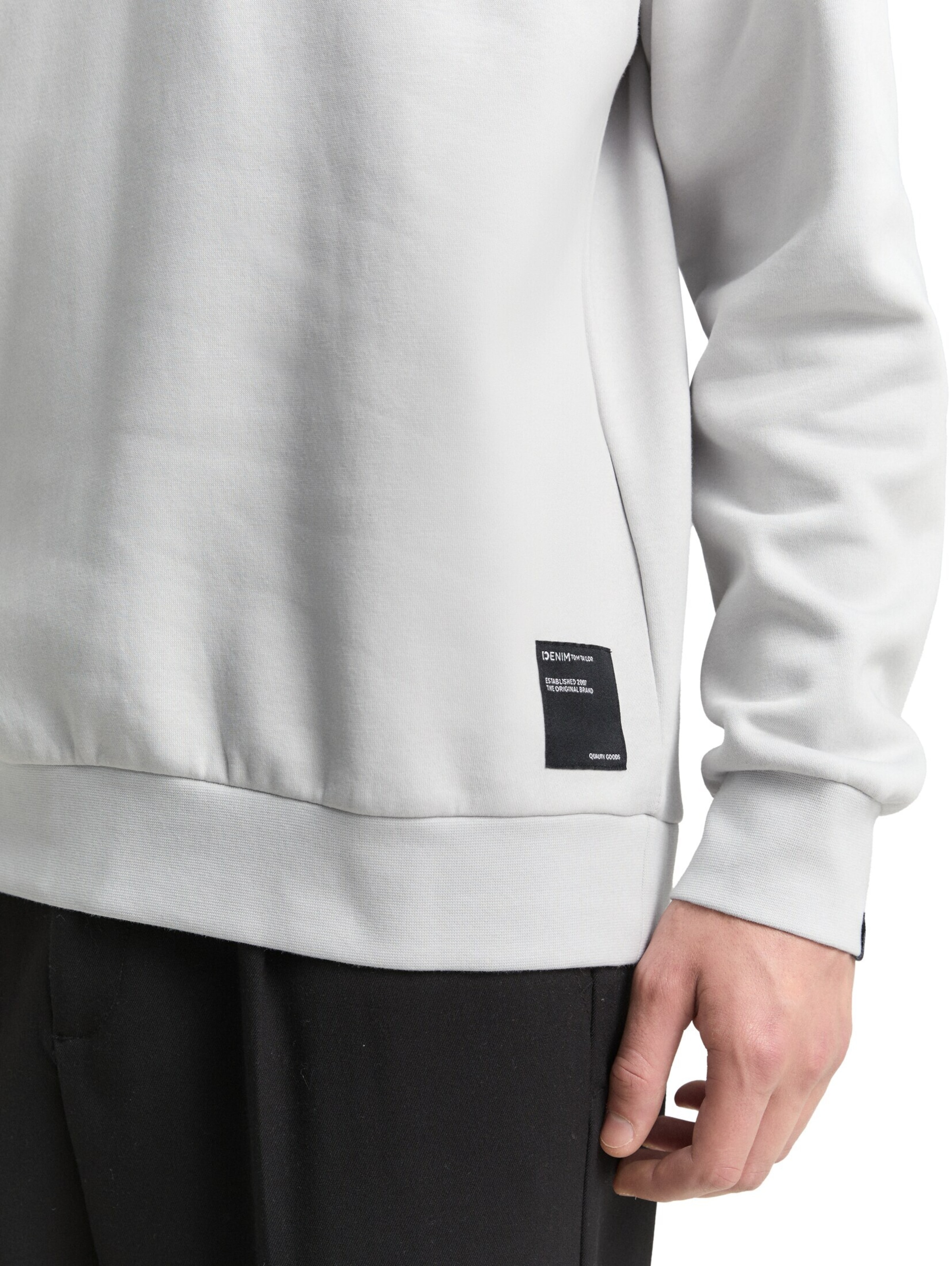 Sweat-shirt TOM TAILOR DENIM en gris