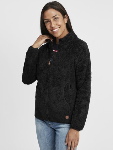 Oxmo Fleece Jacket 'TELSA' in Black: front