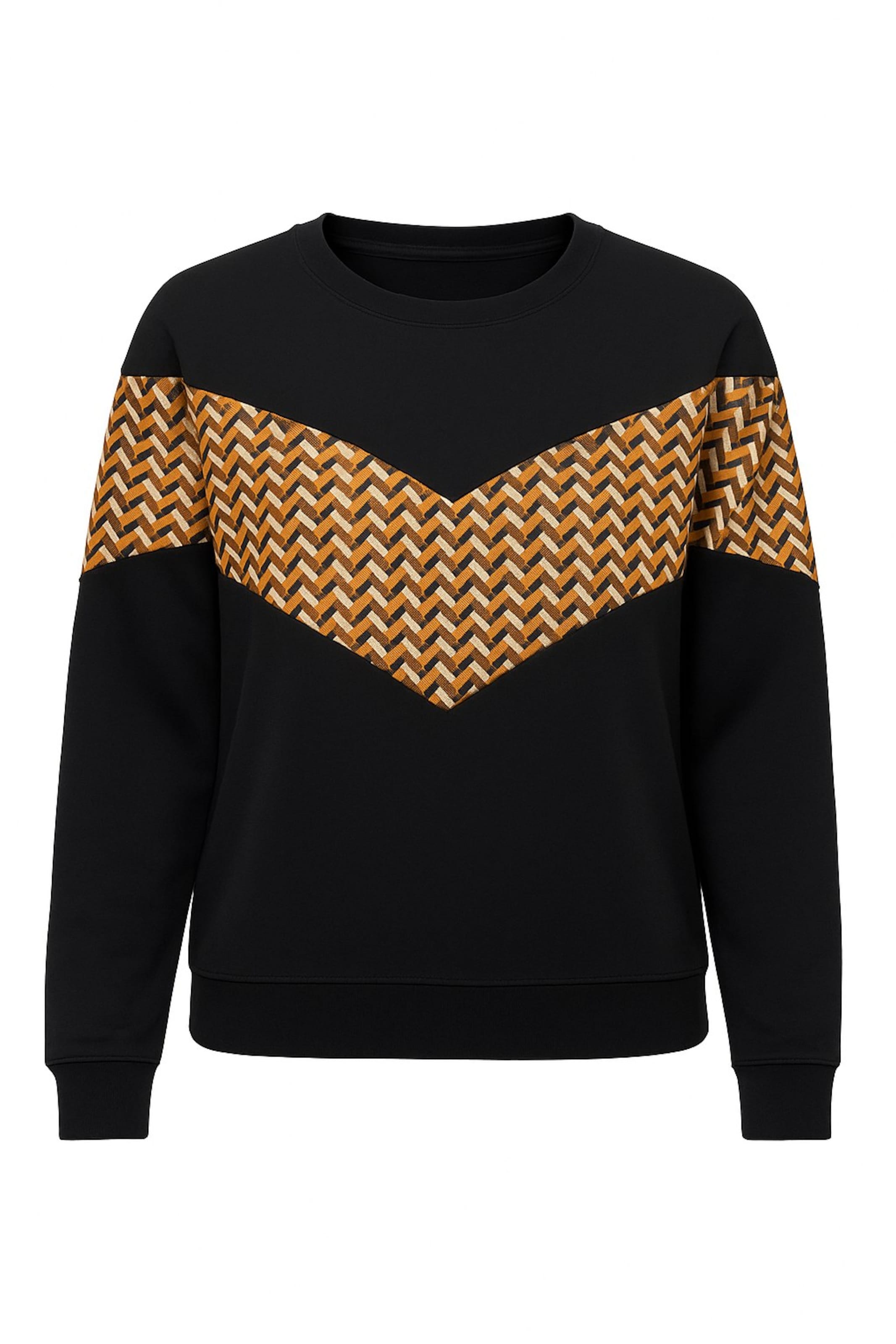 Stil Diva Sweatshirt in Schwarz: Vorderseite