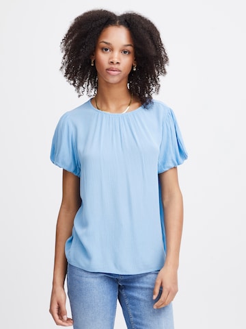 ICHI Blouse 'MARRAKECH' in Blue: front