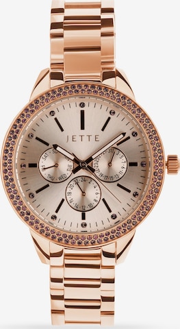 JETTE Analog Watch in Pink: front