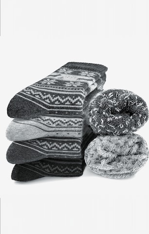Occulto Socken 'Warm' in Grau: Vorderseite