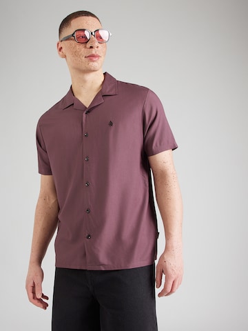 Volcom Regularny krój Koszula 'SINGLE STONE' w kolorze czerwony: przód