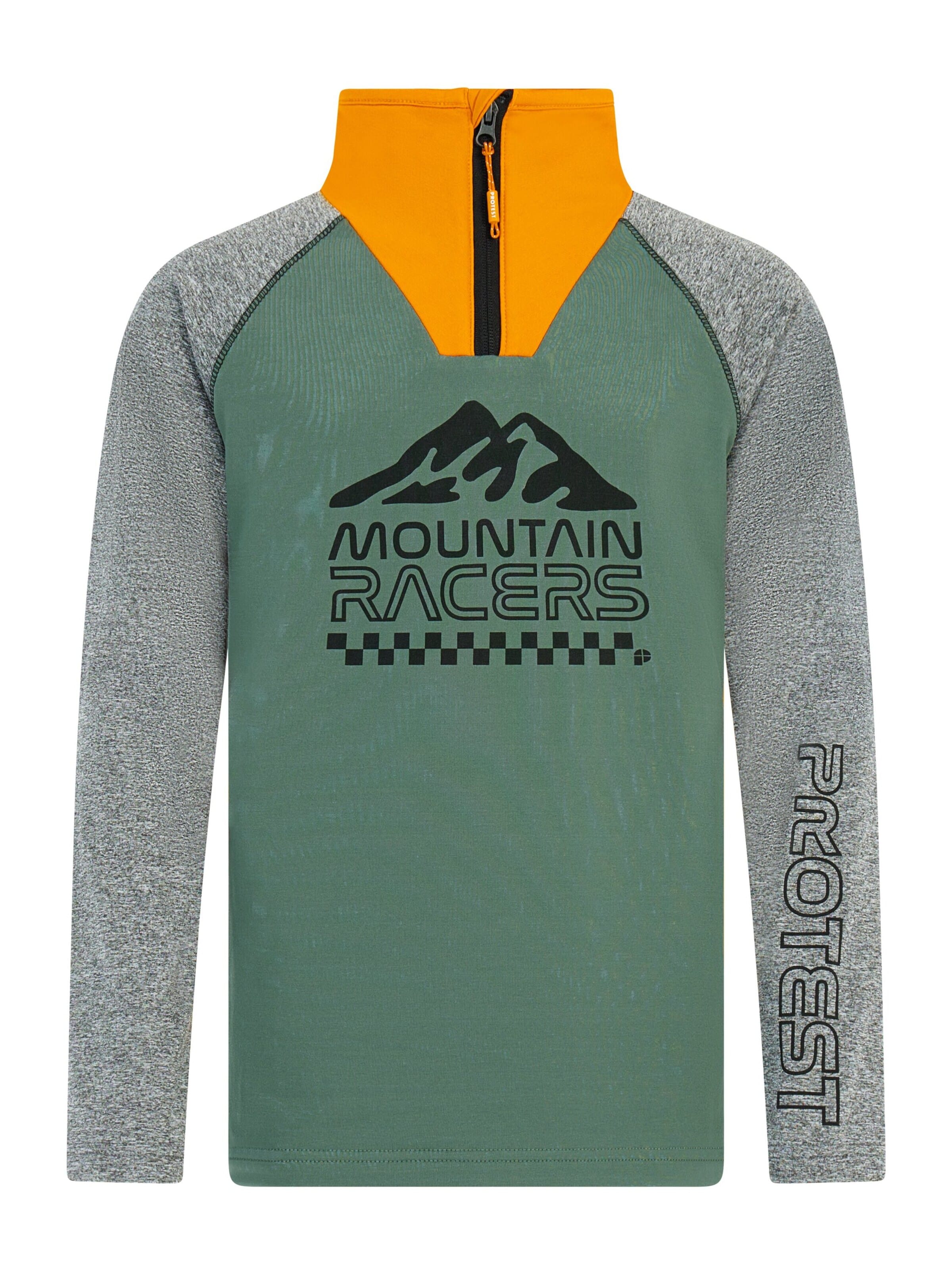 PROTEST Sportief sweatshirt 'PRTDelano JR' in Groen: voorkant