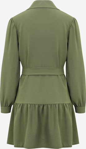 Abito camicia 'Frill Hem' di Dorothy Perkins Petite in verde