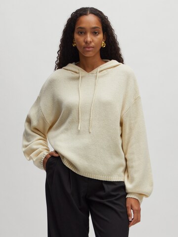 EDITED Sweatshirt  'Eliza' (RWS) in Weiß: Vorderseite