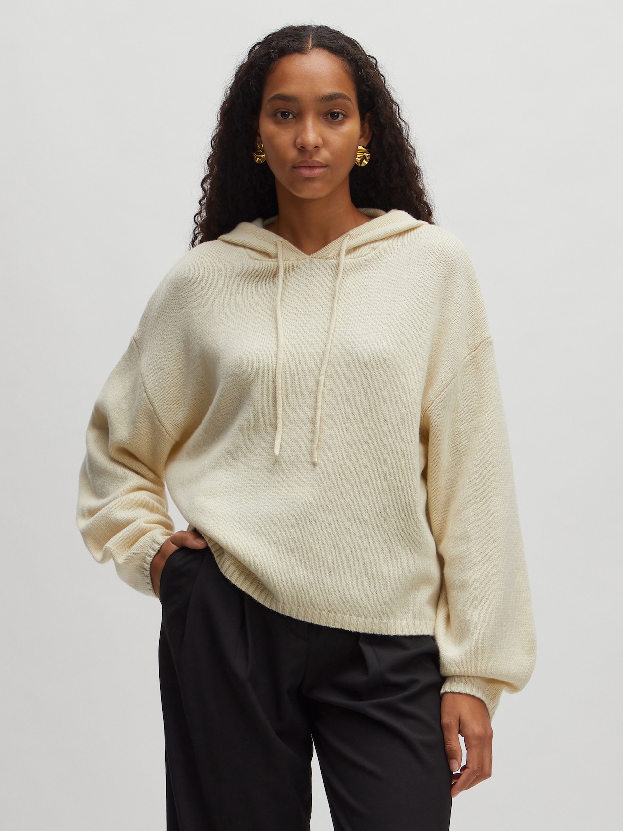 EDITED Produkte Sweatshirt 'Eliza' weiß