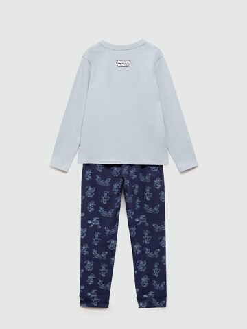 MANGO KIDS Schlafanzug 'LOONEY' in Blau
