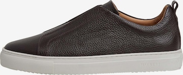Sneaker bassa ' VISION PEBBLE ' di Hackett London in marrone: frontale