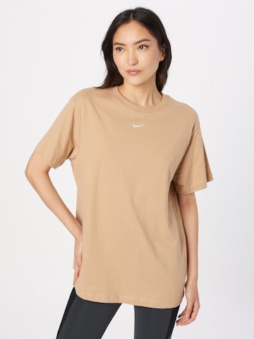 Nike Sportswear Shirt 'Essential' in Beige: front