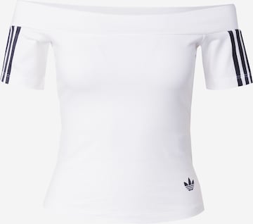 T-shirt 'Adicolor' ADIDAS ORIGINALS en blanc : devant
