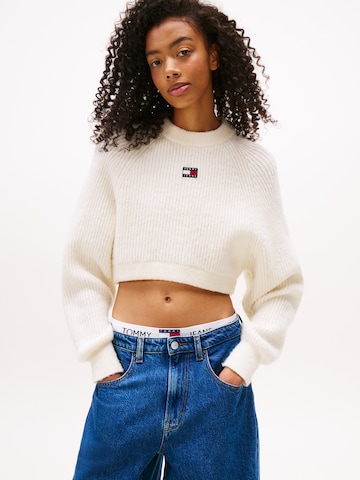 Tommy Jeans Pulóver - fehér: elől