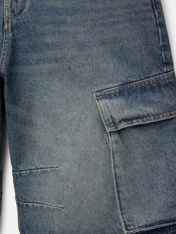 Loosefit Jeans cargo Pull&Bear en bleu
