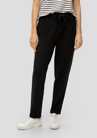 Coupe slim Pantalon s.Oliver en noir : devant