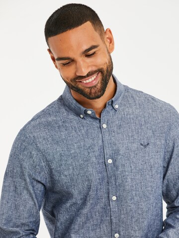 Threadbare Regular fit Button Up Shirt 'Bale' in Blue