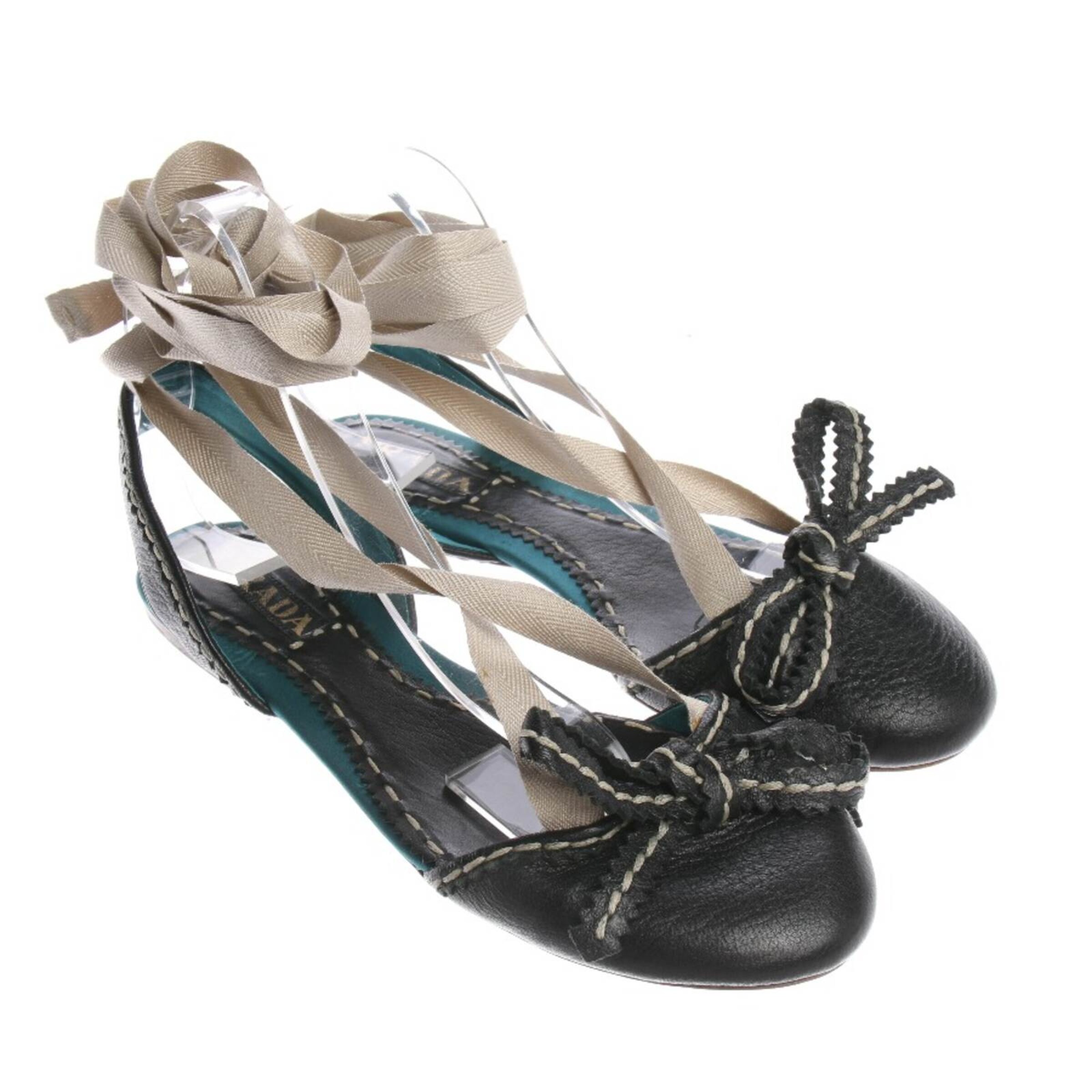 PRADA Flats & Loafers in 39 in Black, Item view