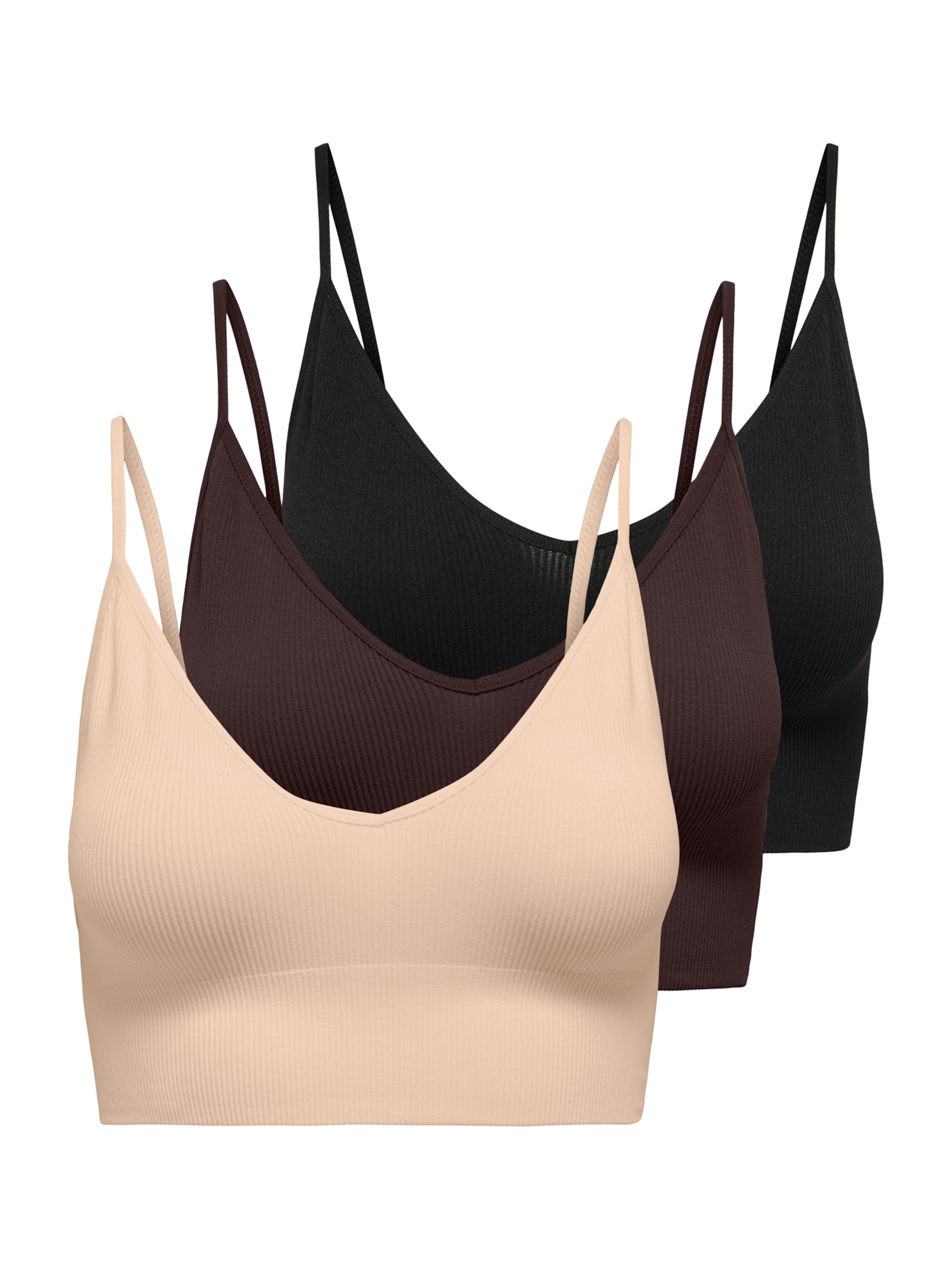 ONLY Μπουστάκι Σουτιέν 'ONLVICKY' σε μπεζ: μπροστά