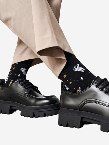 Von Jungfeld Socks 'Astronauten Icon' in Black