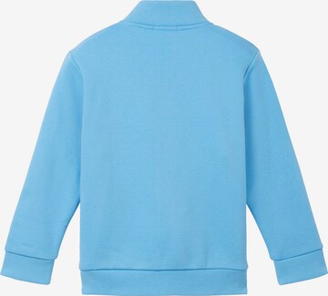 TOM TAILOR Sweat jacket 'Stand Up' in Blue