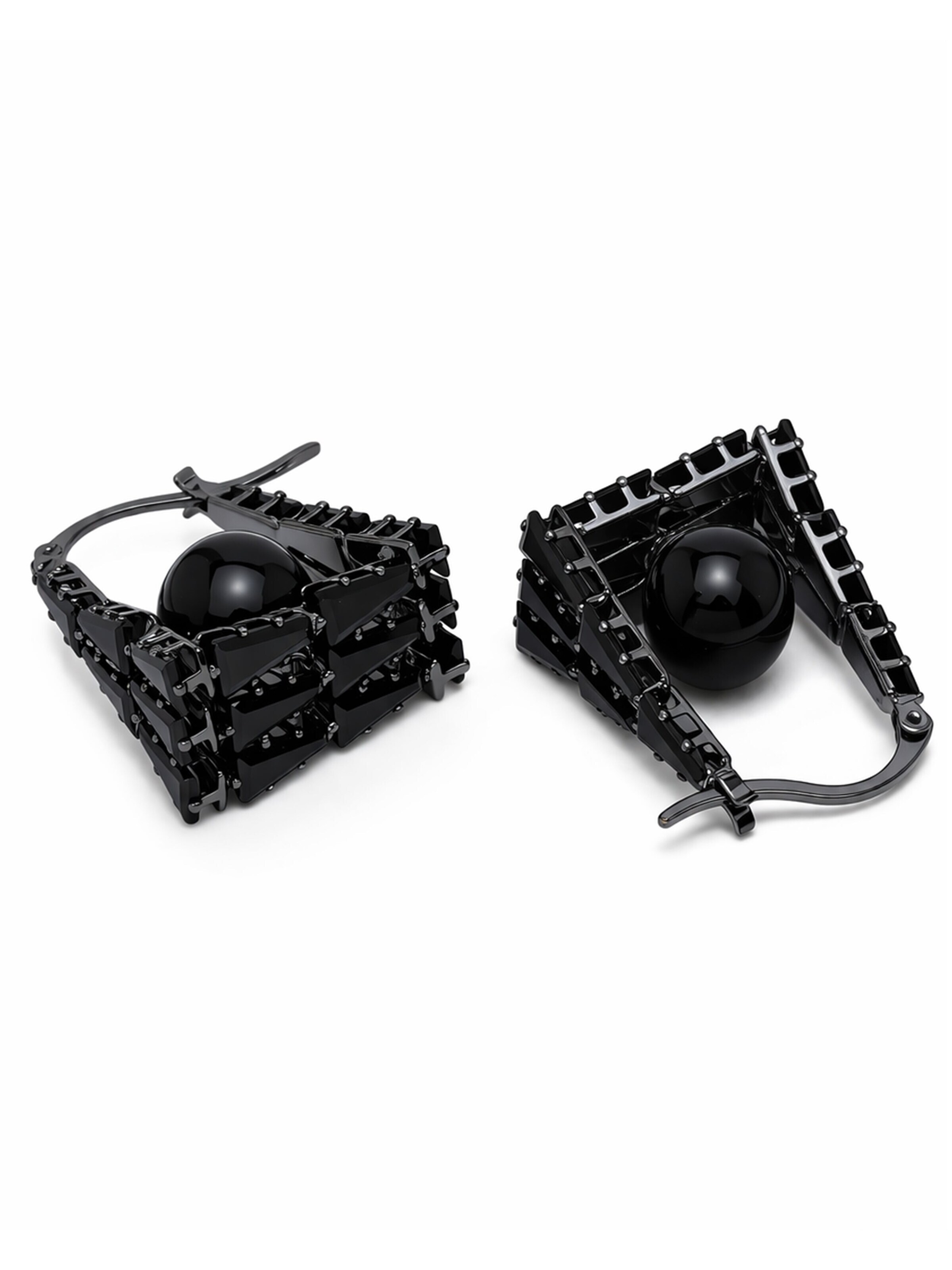 AVANT-GARDE PARIS - Brincos 'Imperielle' em preto