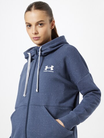 UNDER ARMOUR Sportsweatjacke 'Rival' in Grau