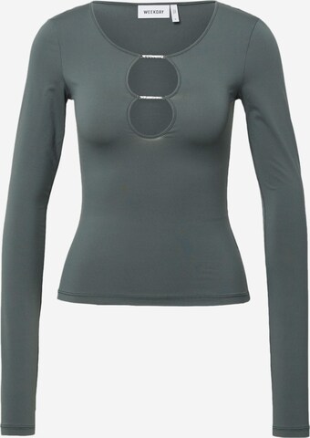 WEEKDAY Shirt in Grey: front