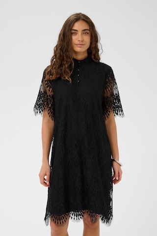 CULTURE Jurk 'CUpersie' in Zwart: voorkant