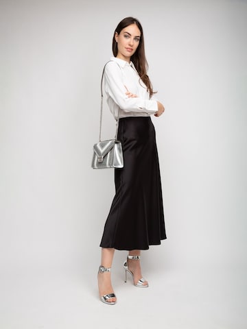 Michael Kors Schoudertas 'Whitney Medium Flap Chain' in Zilver