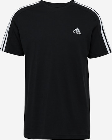 ADIDAS SPORTSWEAR Λειτουργικό μπλουζάκι 'Essentials' σε μαύρο: μπροστά