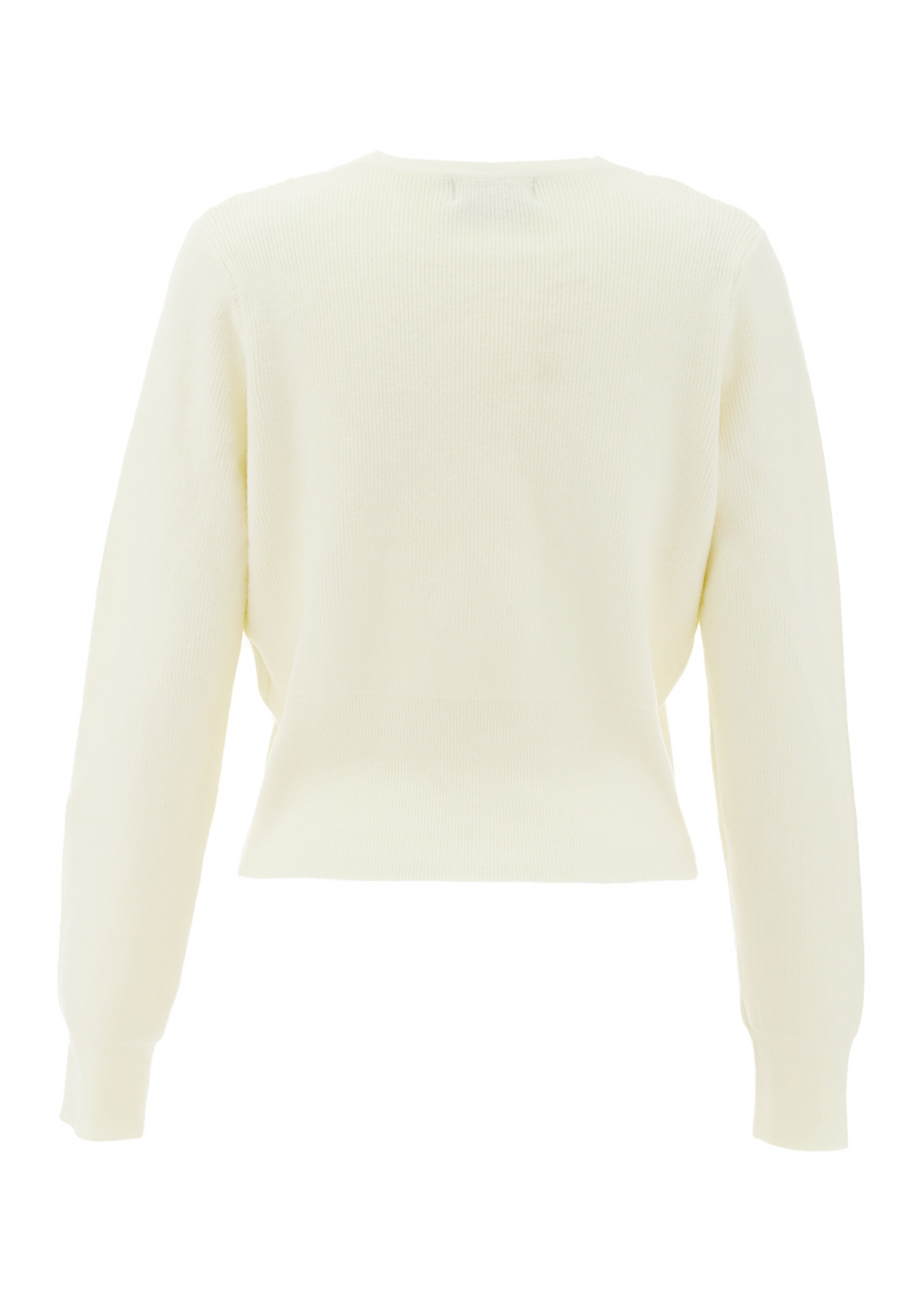 NAEMI - Casaco de malha em branco