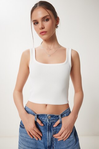 Tops en tricot Happiness İstanbul en noir